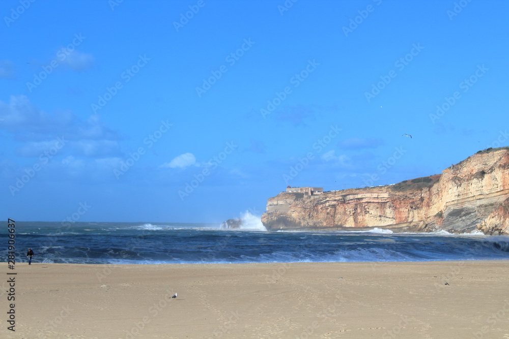 Beach in Nazare, Portugal