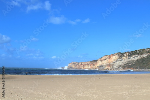 Beach in Nazare, Portugal