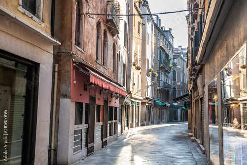 Narrow Street In Venice  Italy