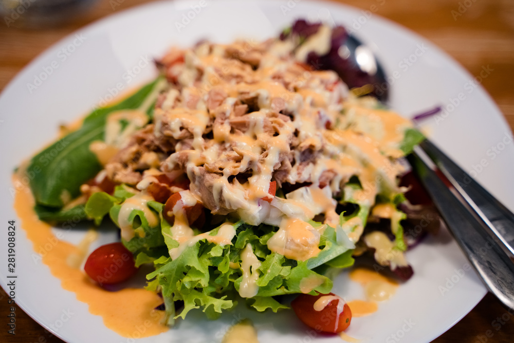 Tuna salad with various vegetebles