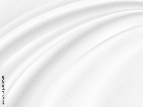 Fototapeta Naklejka Na Ścianę i Meble -  abstract background vector white and gray tone, wave overlapping with shadow modern concept, space for text or message web and book design