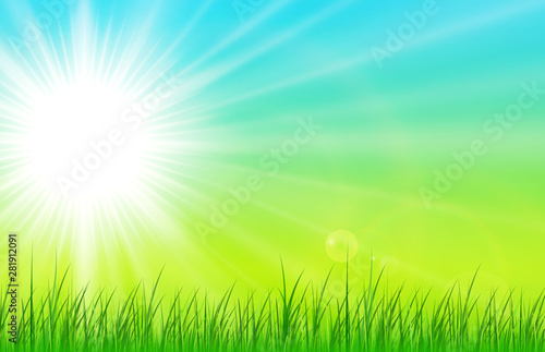 Sunny natural background, s...