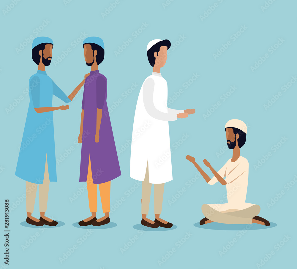 arabs men with traditional religion celebration arabs men with traditional religion celebration