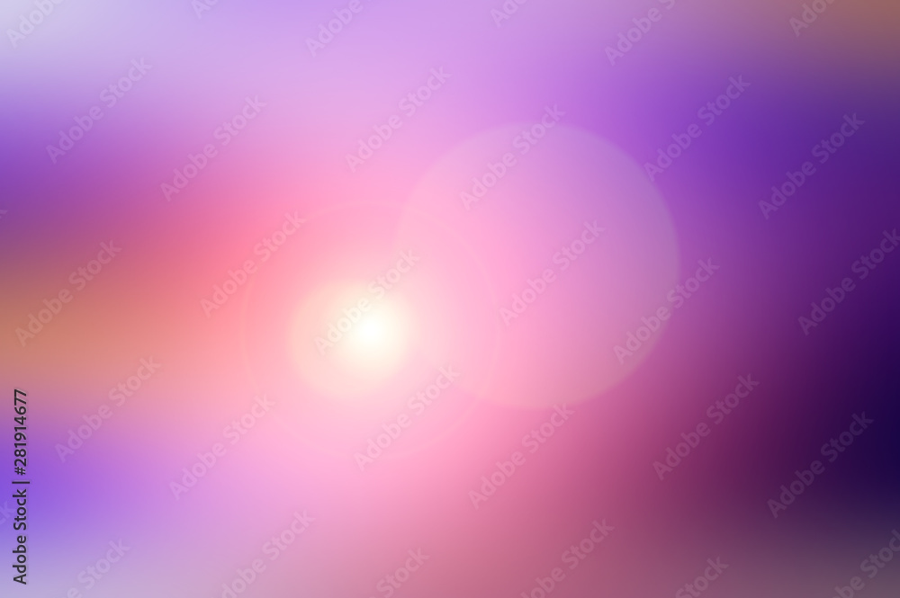 Abstract blurred background and light flash of light. Purple, pink and orange spot. Abstract blurred background and light flash of light. Purple, pink and orange spot.