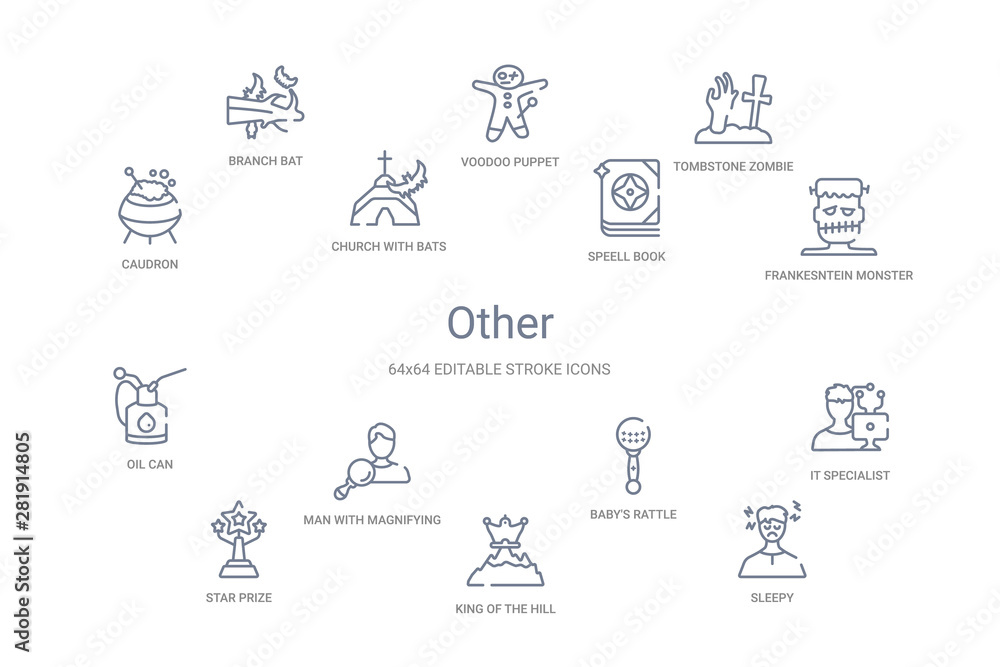other concept 14 outline icons