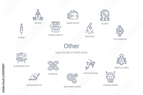other concept 14 outline icons