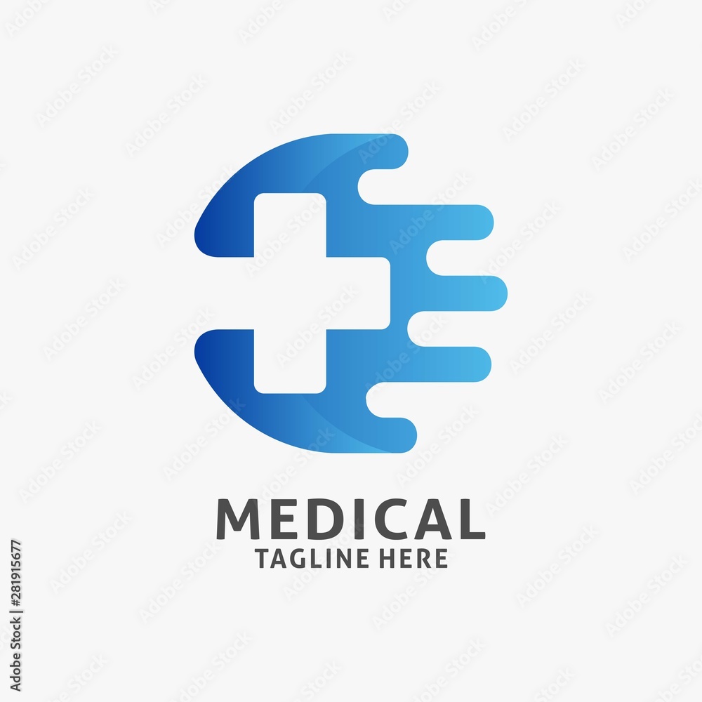 Obraz premium Fast medical healthcare logo design