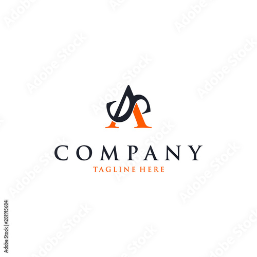 SA Letter Logo Design with Creative Modern Trendy Typography, S A Logo. SA Letter Design Vector  © ade