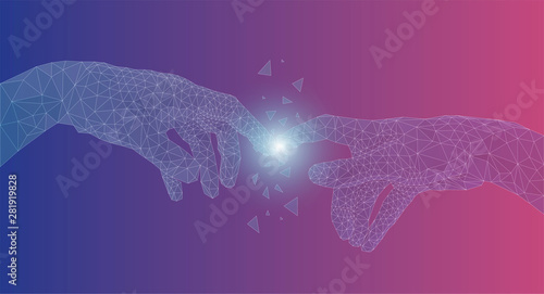 mani, contatto, connessioni, internet,	