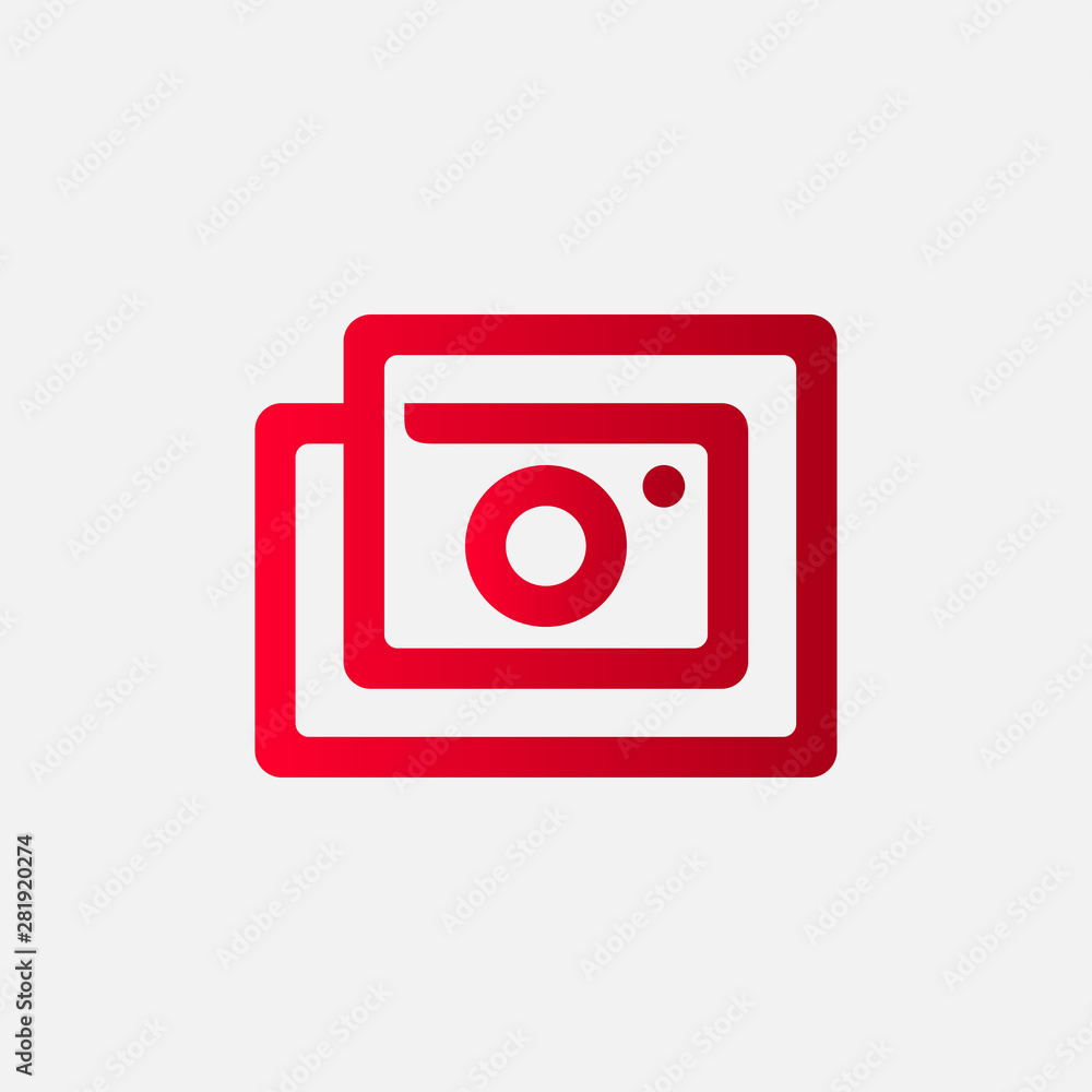 camera logo design with lineart camera logo design with lineart