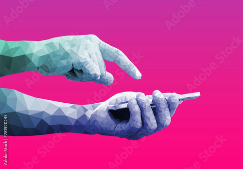 mani, dito, tecnologia,  invio, inviare, telefonino, cellulare, 