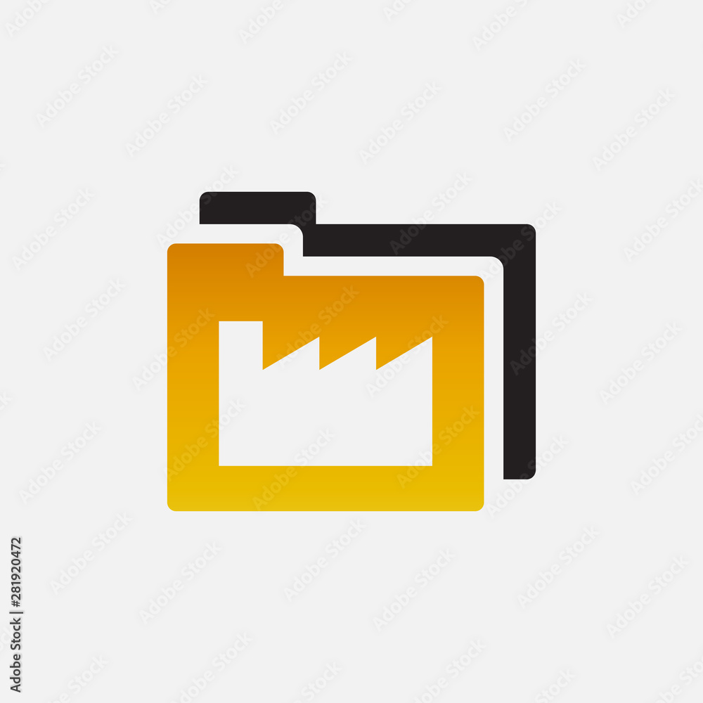 factory and folder logo design factory and folder logo design