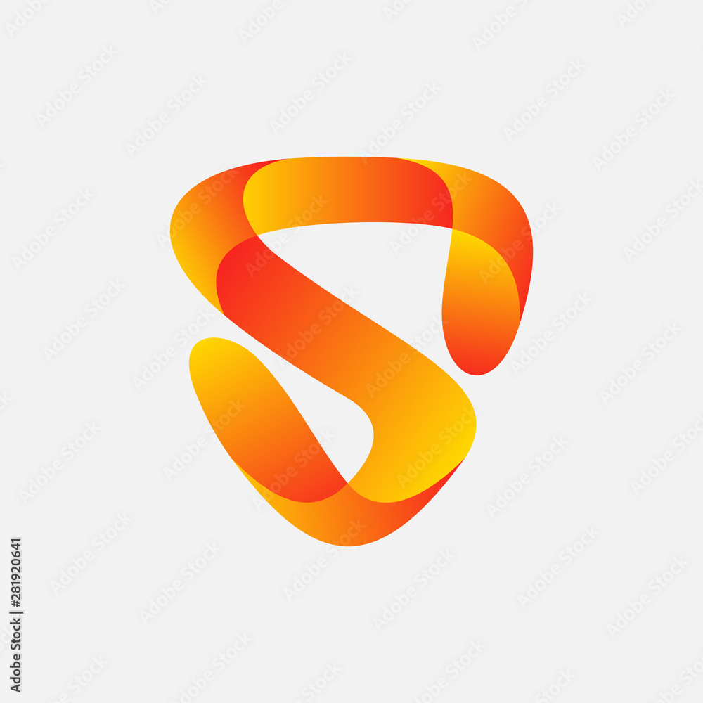 Fototapeta premium letter S for shield logo design