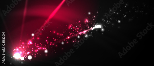 Colorful pyrotechnics show. Sky clouds. Black background. Festival celebration. Abstract fireworks dark sky night.