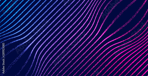 digital illuminated particles lines texture background