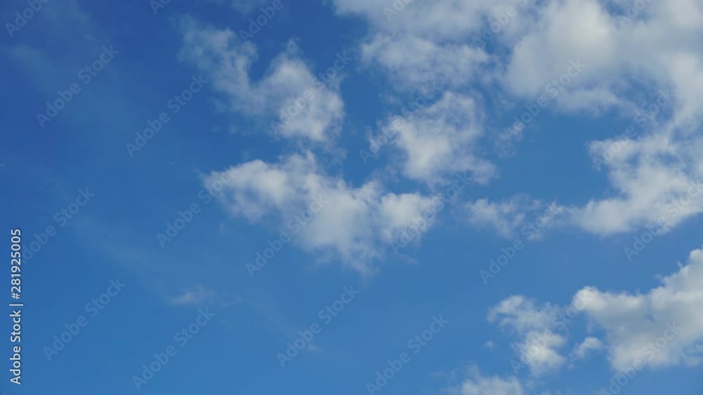 Blue Sky and white clouds Moving abstract natural background Blue Sky and white clouds Moving abstract natural background