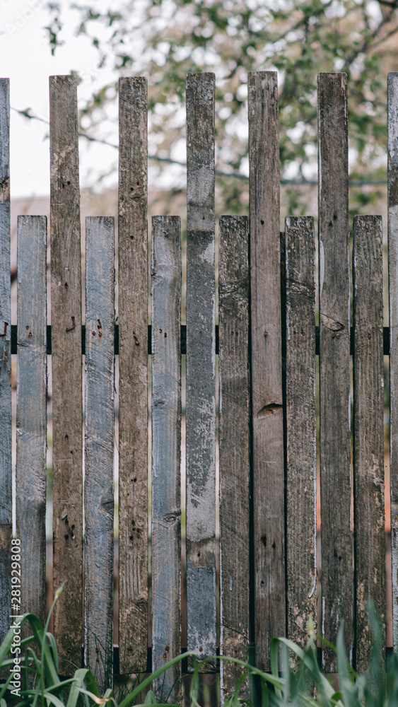 real wooden fence in the middle of the nature real wooden fence in the middle of the nature