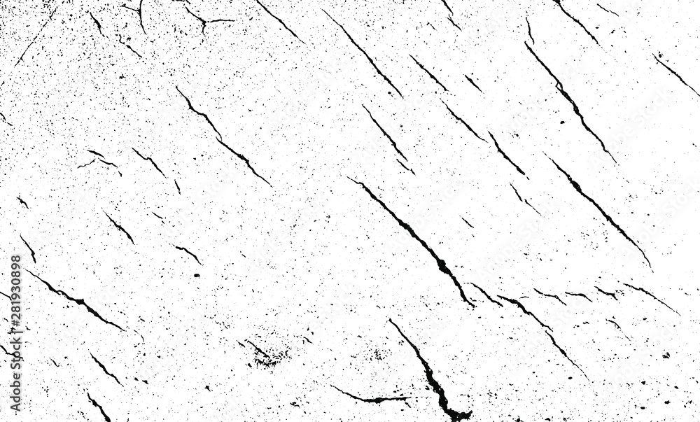 Obraz premium Uneven, natural black and white texture vector. Distressed overlay texture. Grunge background. Abstract textured effect. Vector Illustration. Black isolated on white background. EPS10.