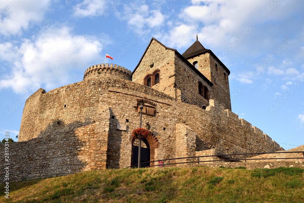 Medieval Bedzin Castle in southern Poland. The stone fortification dates to the 14th century. Europe Medieval Bedzin Castle in southern Poland. The stone fortification dates to the 14th century. Europe