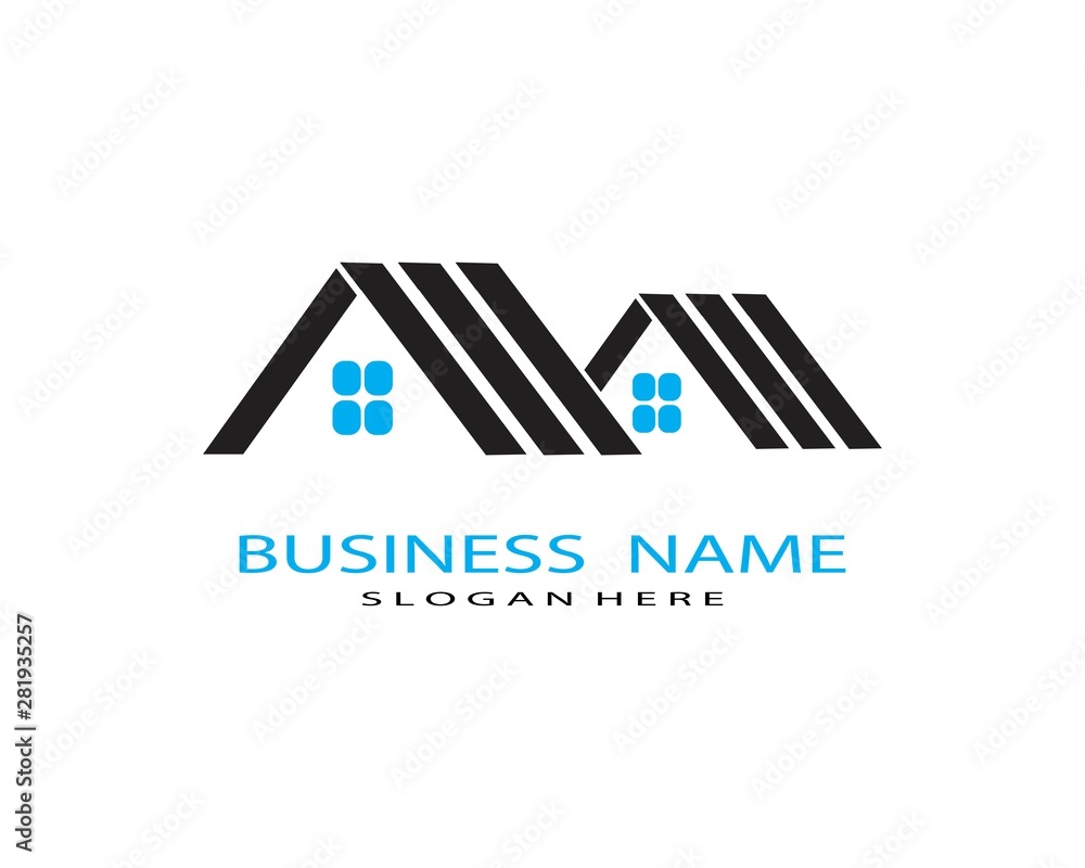 Real estate logo vector template Real estate logo vector template