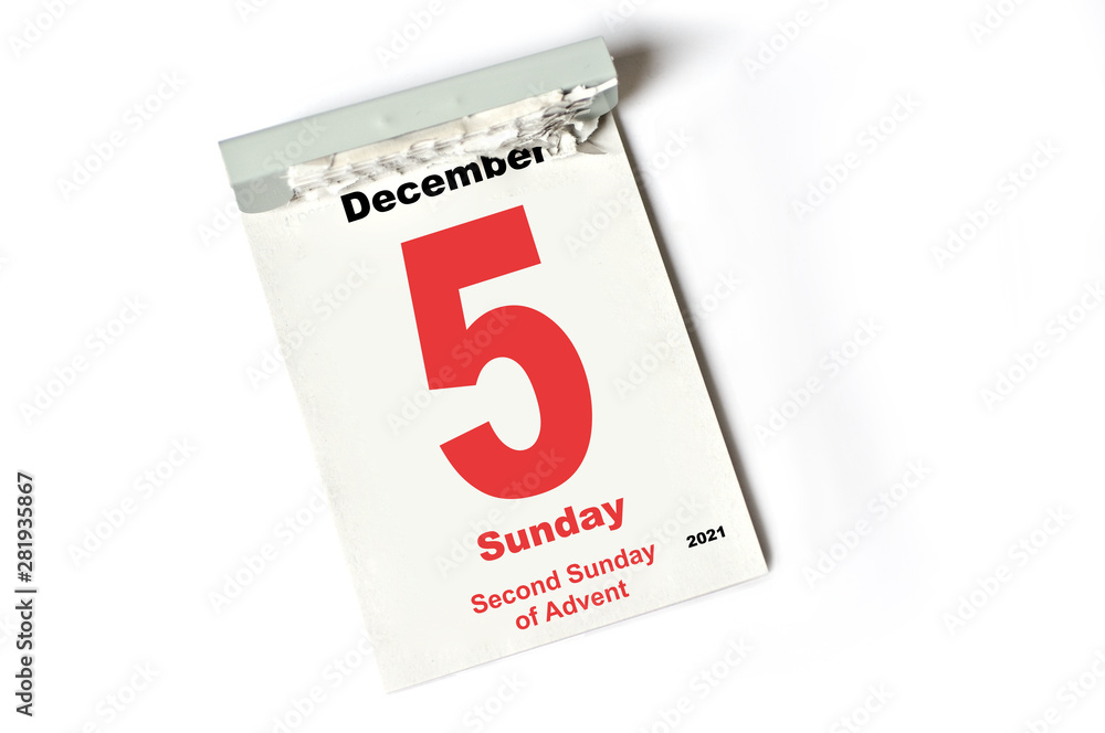 5. December 2021 Second Sunday of Advent 5. December 2021 Second Sunday of Advent