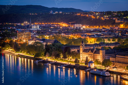 Panorama of Koblenz photo
