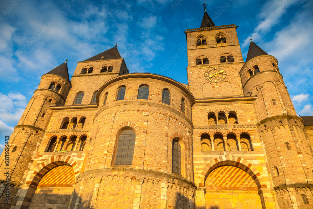 Trier Cathedral at sunset
