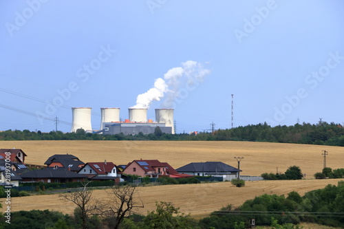 Coal Fired Power Plant near Chomutov, Czech republic photo