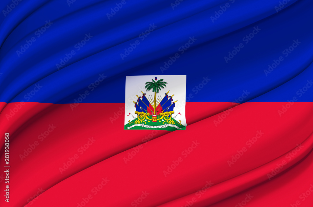 Haiti waving flag illustration. Haiti waving flag illustration.
