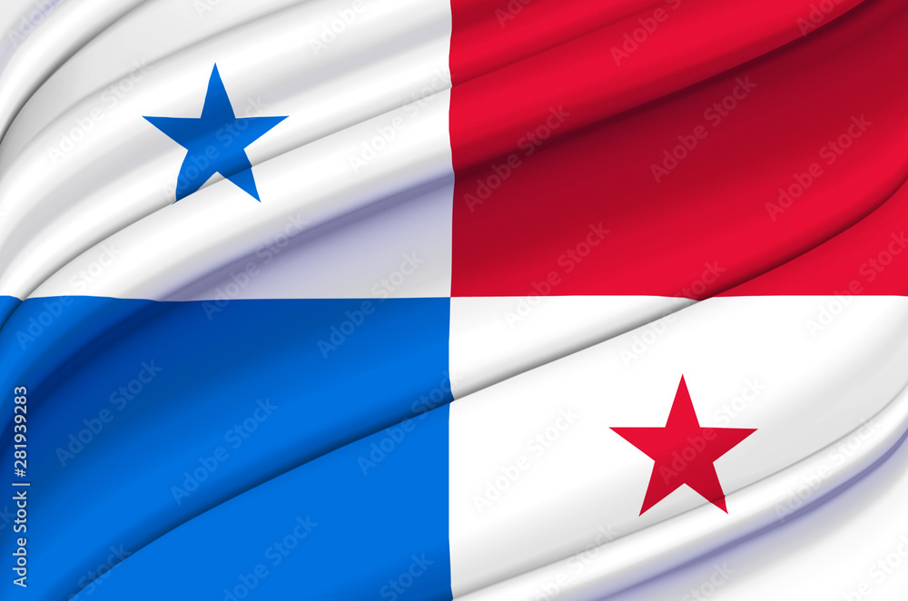 Panama waving flag illustration. Panama waving flag illustration.