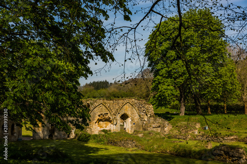 Hailes Abbey. Ruined Sistercian Abbey in the English Cotswolds