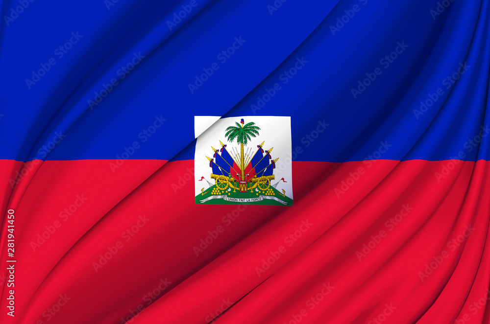 Haiti waving flag illustration. Haiti waving flag illustration.