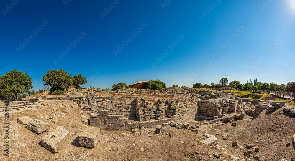 Ruins of ancient legendary city of Troy
