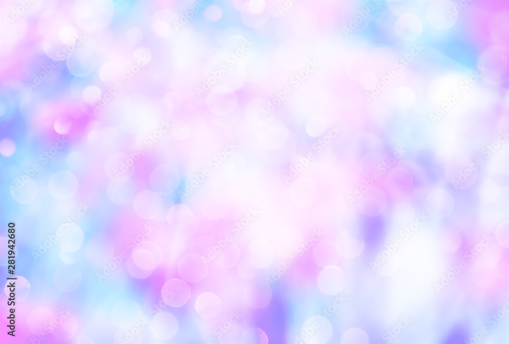 Abstract colorful blurred background with bokeh