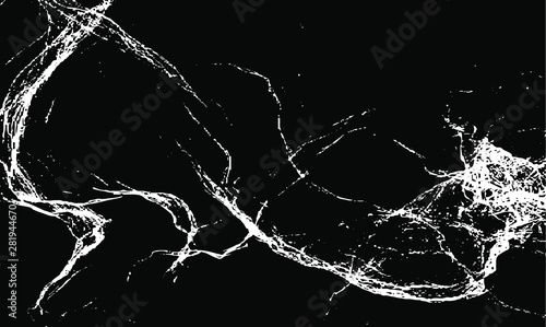 Uneven, natural black and white texture vector. Distressed overlay texture. Grunge background. Abstract textured effect. Vector Illustration. Black isolated on white background. EPS10.