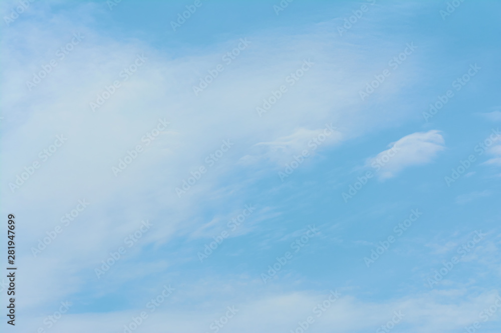 The texture of the blue sky. Sky background for the designer