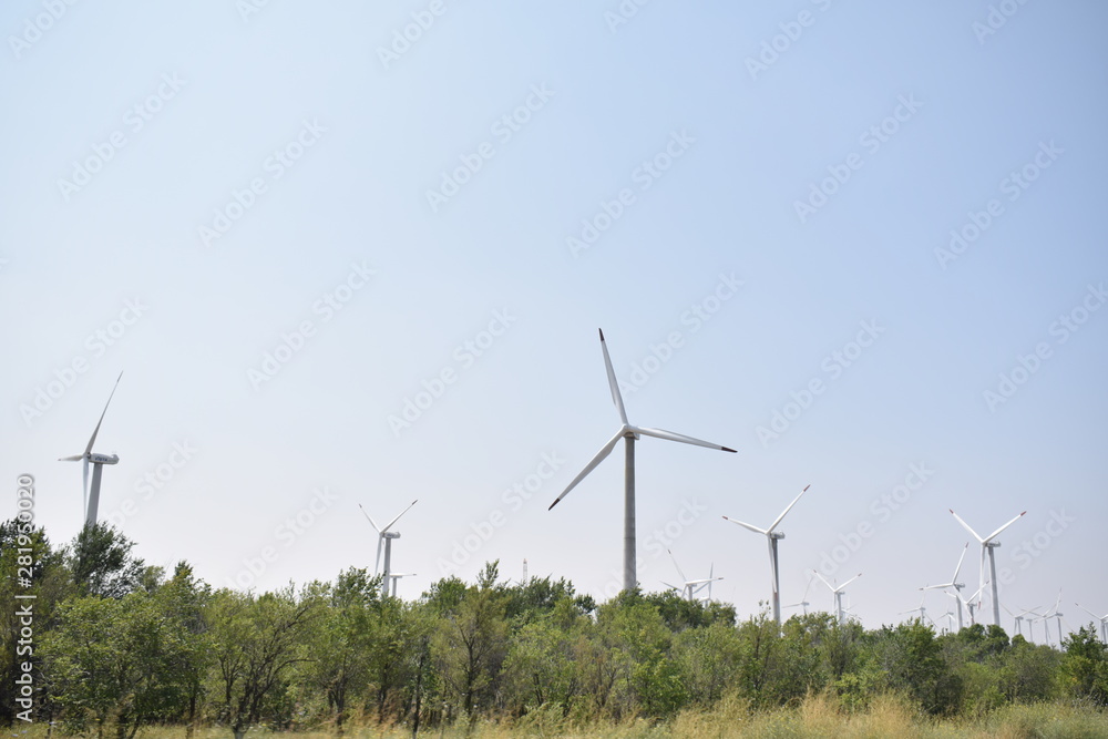 wind turbines in the field Kazakhstan wind turbines in the field Kazakhstan