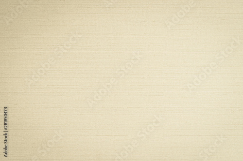 Cotton silk fabric blended textile wallpaper background in light cream beige color