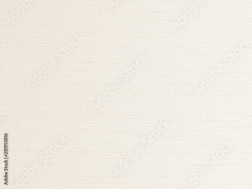 White cream beige background of cotton silk blended fabric wallpaper texture pattern in pastel brown color tone