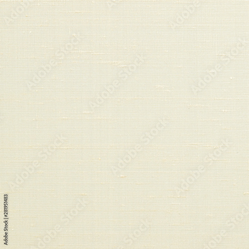 Beige satin cloth background cotton silk fabric textile wallpaper texture in light cream color