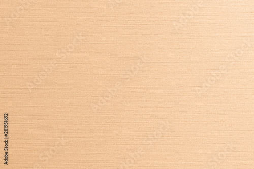 Blended cotton silk fabric textile wallpaper texture pattern background in light orange beige brown pastel color