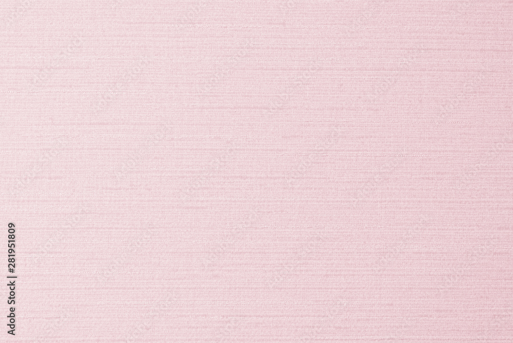 Fototapeta premium Pink cotton silk fabric wallpaper texture pattern background in light pastel sweet pale pink color tone