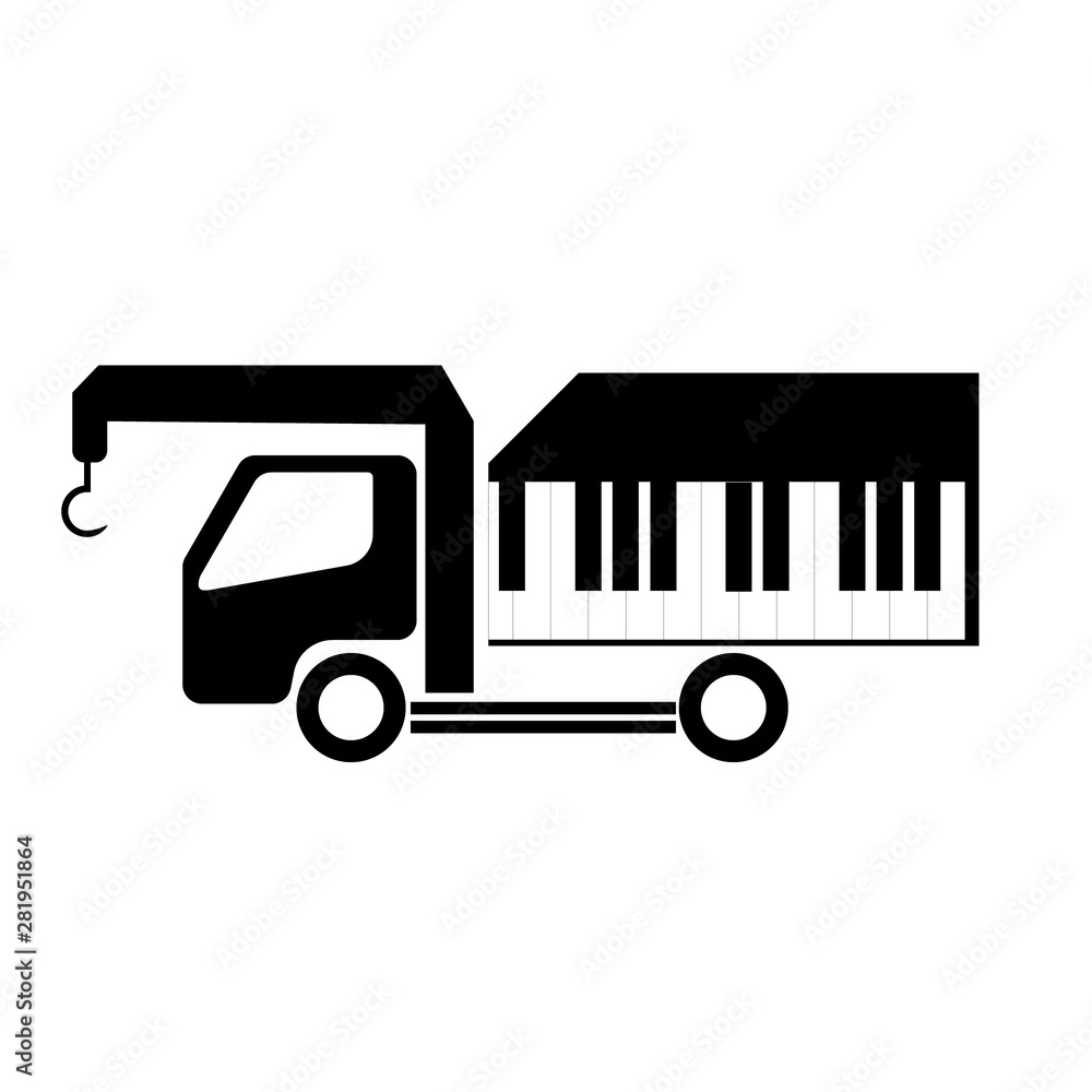 piano transporting Stock Vector | Adobe Stock