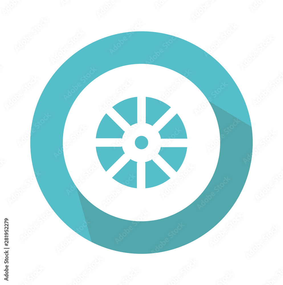 Circle icon vector illustration on white background Circle icon vector illustration on white background
