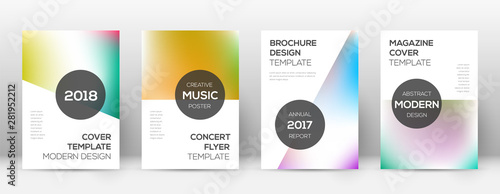 Flyer layout. Modern remarkable template for Broch