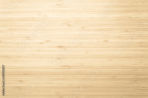 Fototapeta Naklejka Na Ścianę i Meble -  Bamboo natural wood texture pattern background in light yellow cream beige brown color