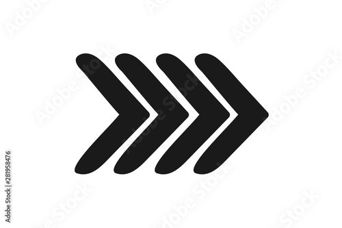  hand draw right side arrow vector icon,flat style isolated on white background. Arrow symbol for your web site design, logo, app, UI. Vector illustration, EPS10