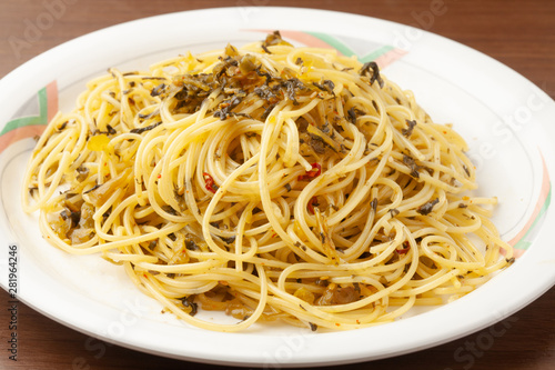 高菜のスパゲッティ