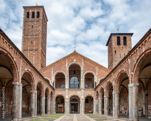 Basilica of Saint Ambrose in Milan, Italy