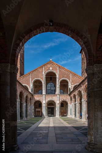 Basilica of Saint Ambrose  in Milan, Italy